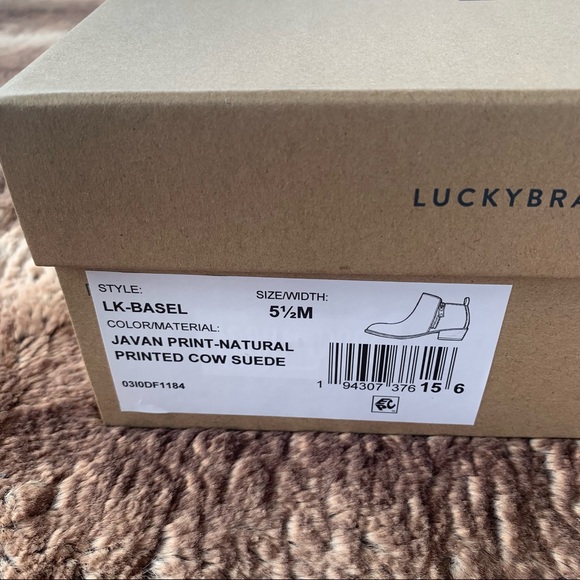 Lucky Brand Basel Bootie Leopard Javan Suede - Picture 11 of 11